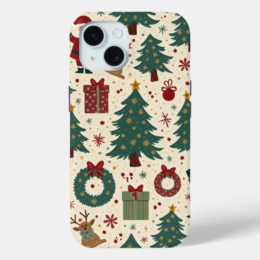 Kerstmis telefoonhoesje Case-Mate iPhone case (Achterkant)