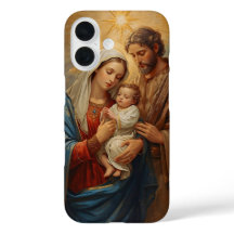 Kerstmis telefoonhoesje Heilige Familie voor gelov