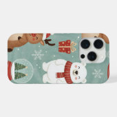 Kerstmis telefoonhoesje iPhone hoesje (Achterkant horizontaal)