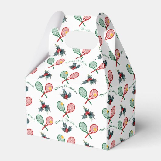 🎄 Kerstmis 🎾 tennis Bedankdoosjes (Achterkant)