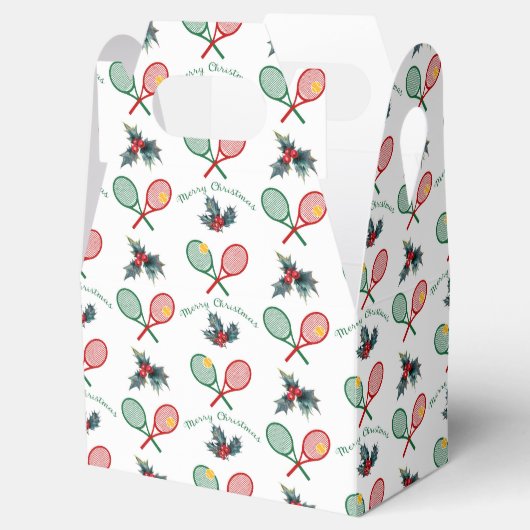 🎄 Kerstmis 🎾 tennis Bedankdoosjes (Geopend)
