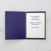 🎄 Kerstmis 🎾 tennis blauw kerstfeest Kaart (Binnen)