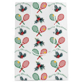 🎄 Kerstmis 🎾 tennis  Medium Cadeauzakje (Achterkant)