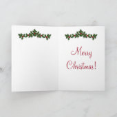 Kerstmis: Tennis Player-symbool Feestdagen Kaart (Binnen)