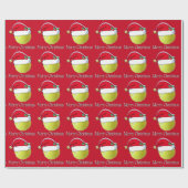 Kerstmis Tennisbal Sinterklaas Inpakpapier (Vlak)