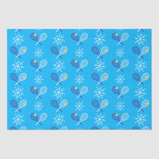 🎄 Kerstmis 🎾 tennisblauw  Tissuepapier (Voorkant)