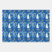 🎄 kerstmis 🎾 tennispatroon inpakpapier vel (Voorkant 3)