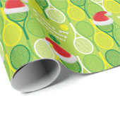 🎄 kerstmis 🎾 tennispatroon Verpakkingspape Cadeaupapier (Rol Hoek)