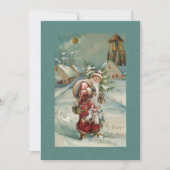  Kerstmis ter wereld in sneeuw Feestdagenkaart (Voorkant)