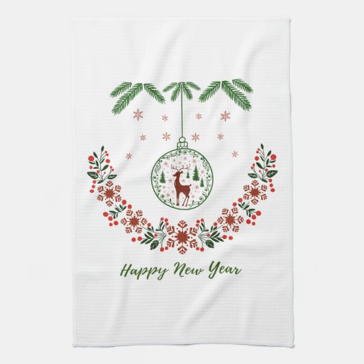 Kerstmis Theedoek (Verticaal)