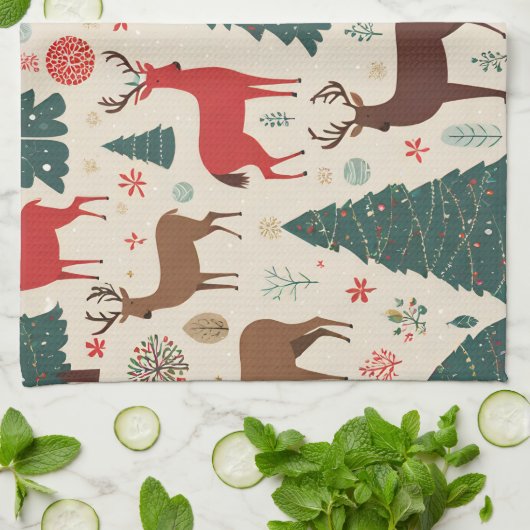 Kerstmis Theedoek (Gevouwen)