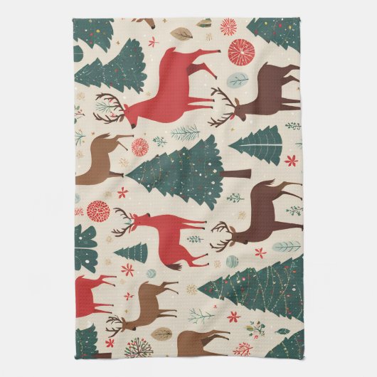 Kerstmis Theedoek (Verticaal)