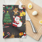 kerstmis theedoek (Quarter Fold)