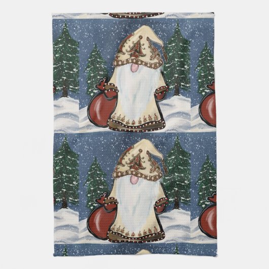 Kerstmis Theedoek (Verticaal)