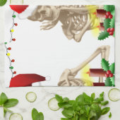 kerstmis theedoek (Gevouwen)