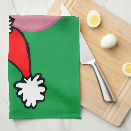 kerstmis theedoek (Quarter Fold)