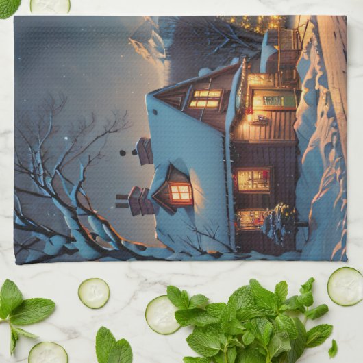 Kerstmis Theedoek (Gevouwen)