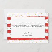 Kerstmis theepotten, Feest Bedankkaart (Achterkant)