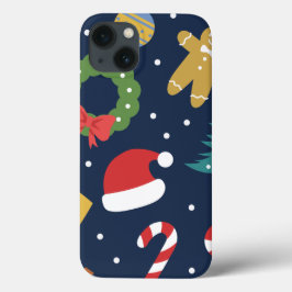Kerstmis thema iPhone Case
