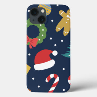 Kerstmis thema iPhone Case