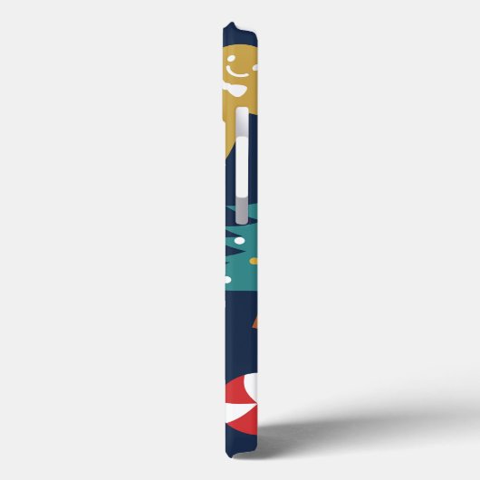 Kerstmis thema iPhone Case (Achterkant / Links)