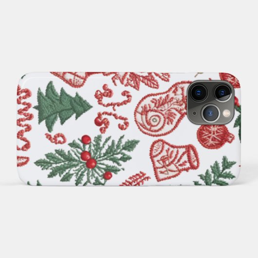 Kerstmis thema Patterned telefoonhoesje Case-Mate iPhone Case (Achterkant (horizontaal))