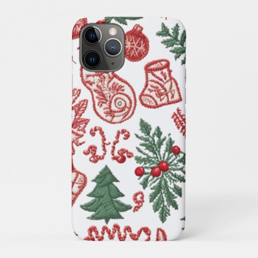 Kerstmis thema Patterned telefoonhoesje Case-Mate iPhone Case (Achterkant)