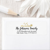 kerstmis thema retour adres label (Insitu)