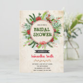 Kerstmis - thema Uitnodiging (Staand voorkant)