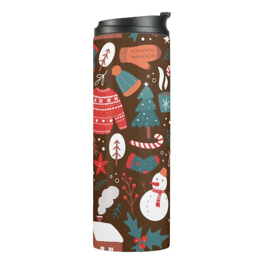 Kerstmis Thermosbeker (Gedraaid links)