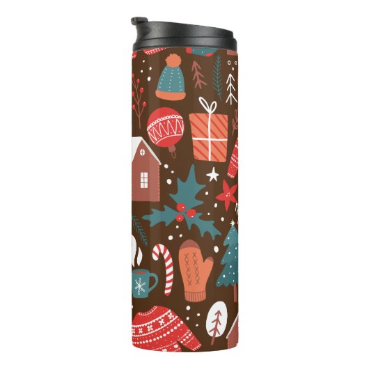 Kerstmis Thermosbeker (Geroteerd rechts)
