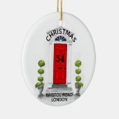 Kerstmis thuis 1 kerst in nieuw huis keramisch ornament (Rechts)