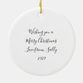 Kerstmis thuis 1 kerst in nieuw huis keramisch ornament (Achterkant)