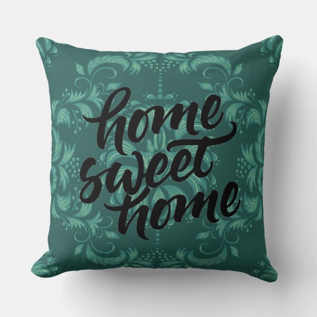 Kerstmis Thuis Sweet Thuis Decoratief Pillow Kussen (Voorkant)