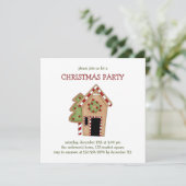 Kerstmis Thyme Gingerbrood House Kaart (Staand voorkant)