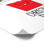 Kerstmis Thyme Herb Pun Poster (Hoek)