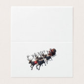 Kerstmis Tijd Kaart (Buitenkant ongevouwen)