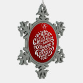 Kerstmis Tin Kerstbal Ornamente Sneeuwvlok Ornament (Links)