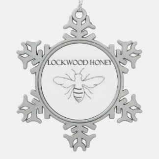 Kerstmis Tin Sneeuwvlok Ornament
