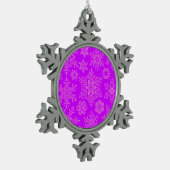 Kerstmis Tin Sneeuwvlok Ornament (Links)