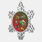 Kerstmis Tin Sneeuwvlok Ornament (Rechts)