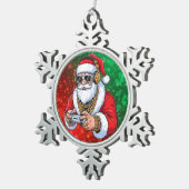 Kerstmis Tin Sneeuwvlok Ornament (Rechts)