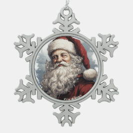 Kerstmis Tin Sneeuwvlok Ornament