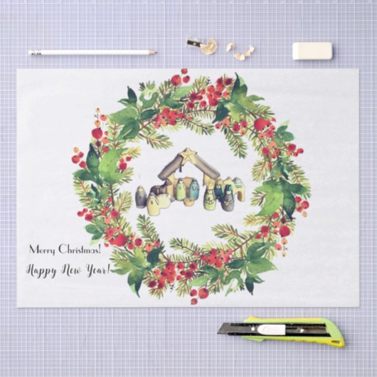 Kerstmis Tissuepapier (Craft)