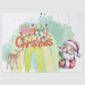 Kerstmis tissuepapier (Voorkant)