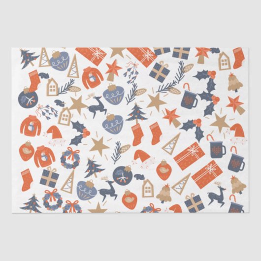 Kerstmis Tissuepapier (Voorkant)