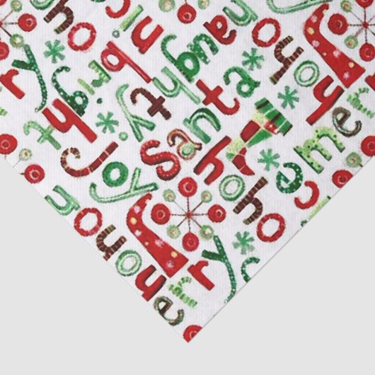 "Kerstmis" Tissuepapier (Detail)