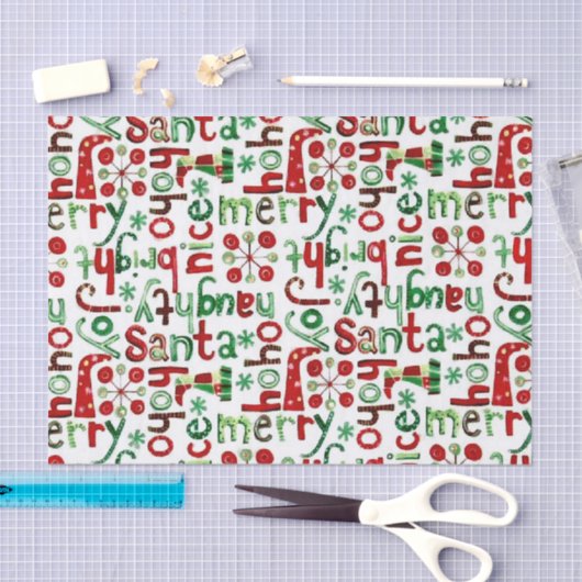 "Kerstmis" Tissuepapier (Craft)