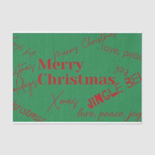 Kerstmis Tissuepapier (Voorkant)