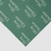 Kerstmis Tissuepapier | Diep Groen & Crème (Detail)